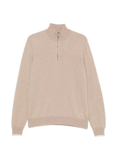 Peserico quarter-zip knitted sweater