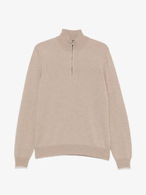 Peserico quarter-zip knitted sweater