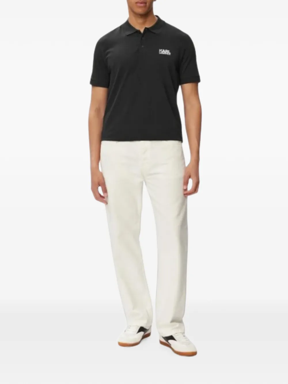 Karl Lagerfeld Polo con logo - Nero
