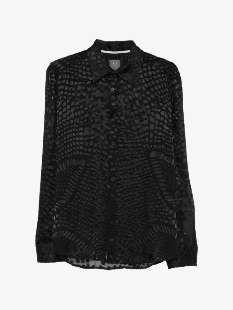 Giorgio Armani Pre-Owned camisa estampada de manga larga 2000