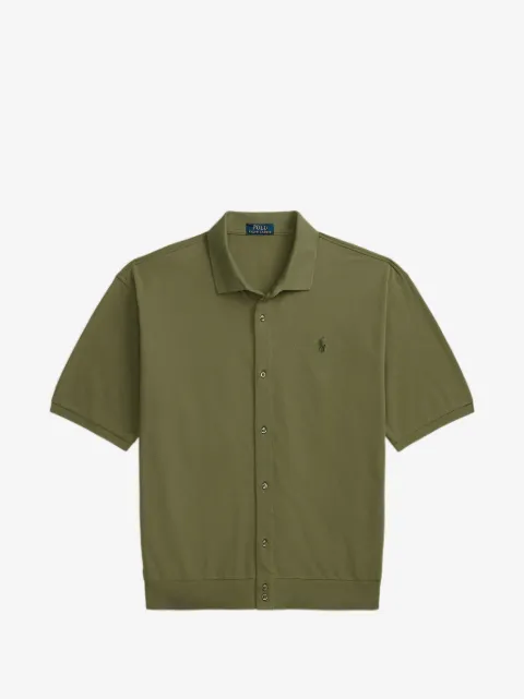 Polo Ralph Lauren logo刺绣短袖衬衫