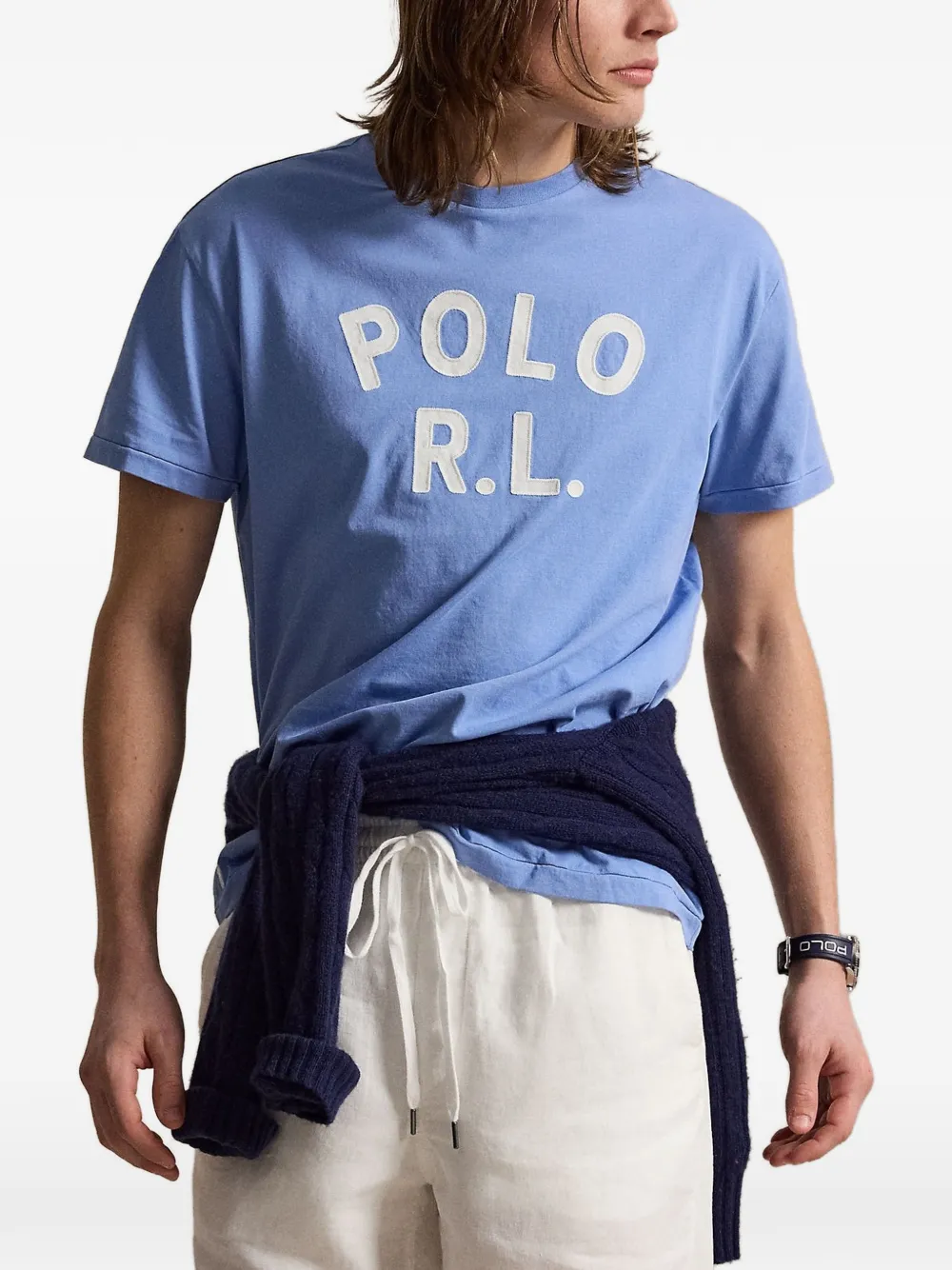 Polo Ralph Lauren Katoenen T-shirt met logoprint Blauw
