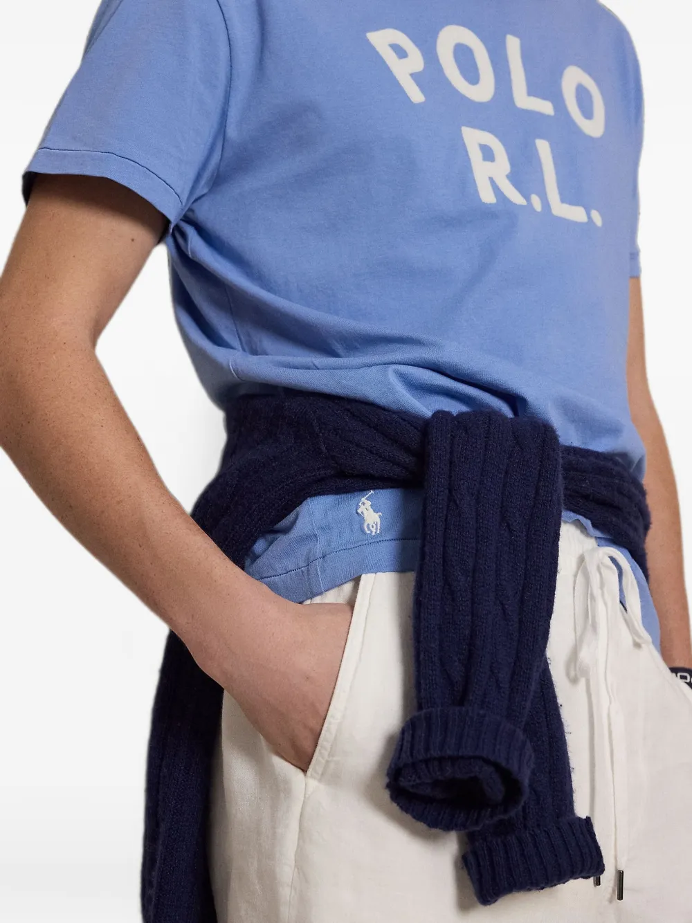 Polo Ralph Lauren Katoenen T-shirt met logoprint Blauw