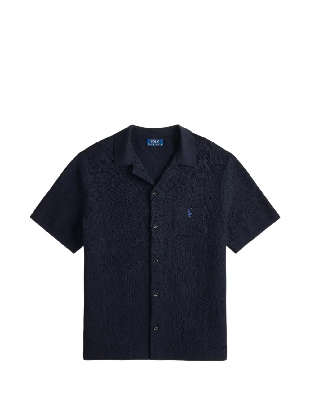 Polo Ralph Lauren logo-embroidered button-up shirt - Blu