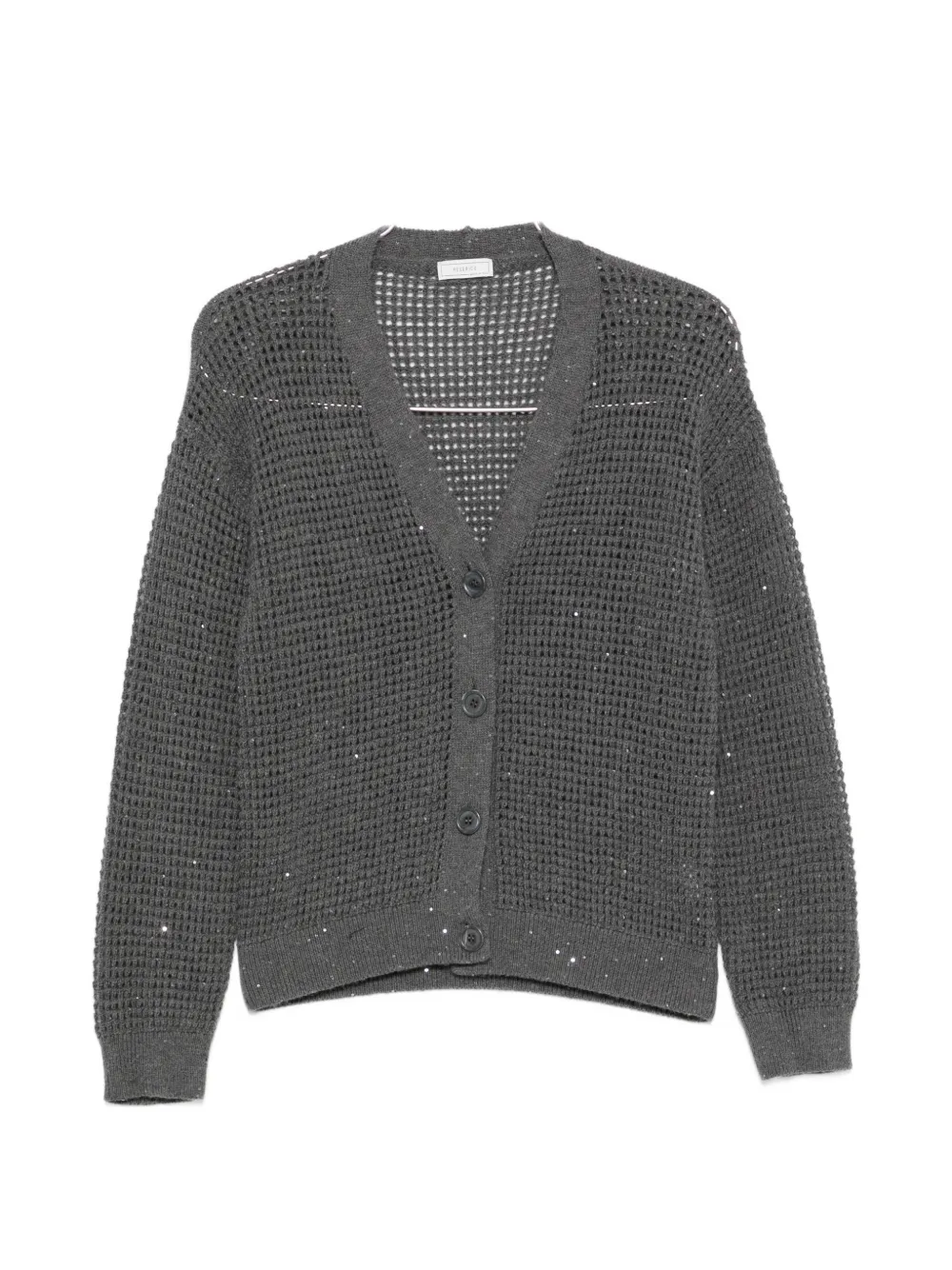 Peserico sequin-embellished cardigan - Grey