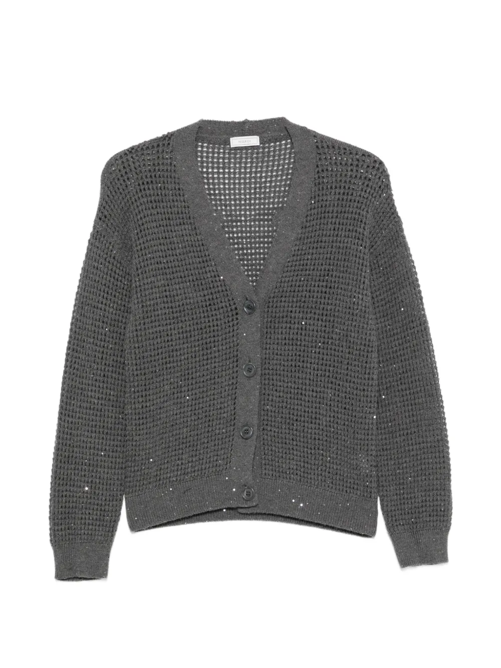 Peserico sequin-embellished cardigan - Grau