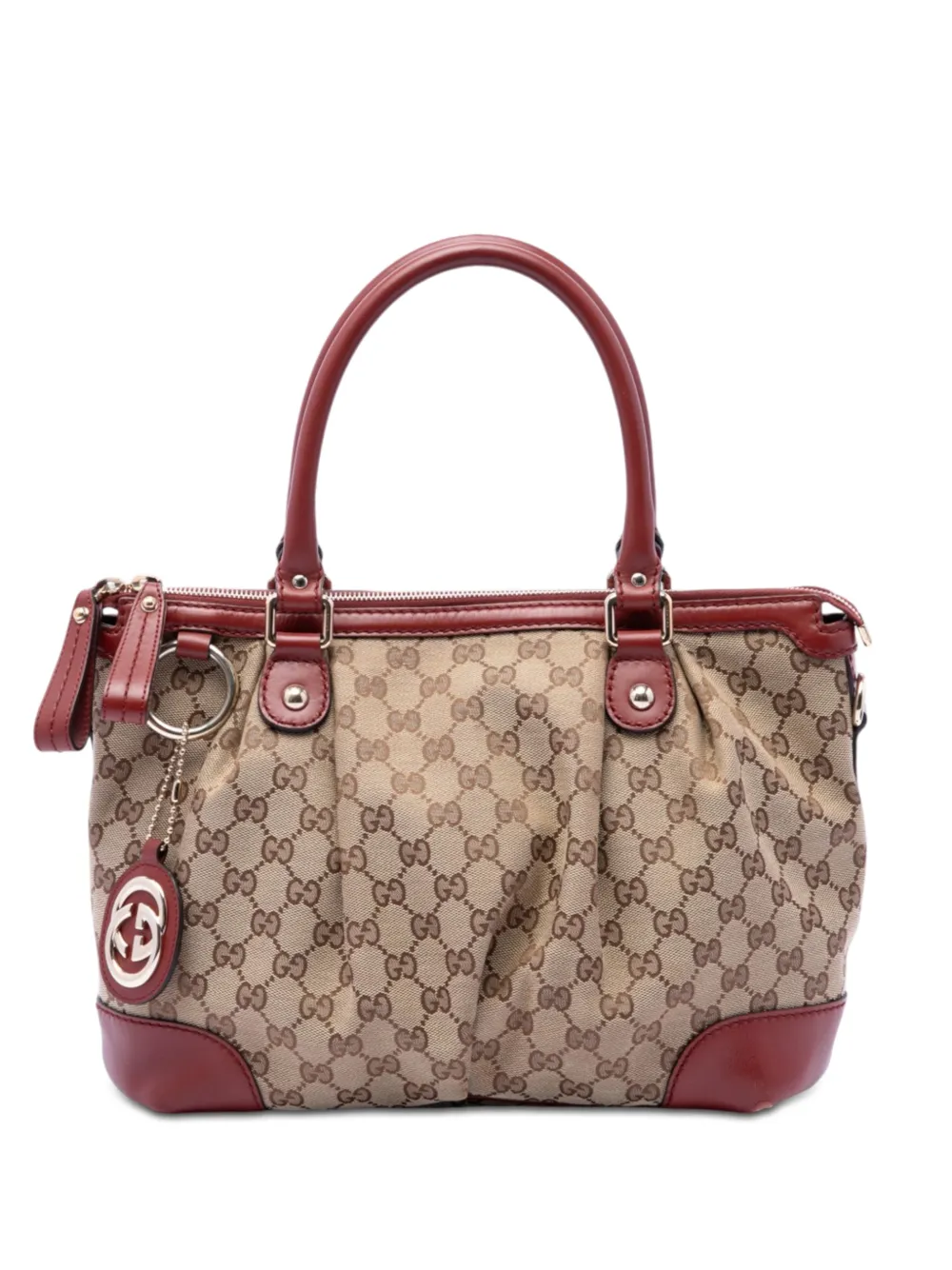 Gucci Pre-Owned 2016-2026 GG Canvas Sukey Satchel-Tasche - Nude