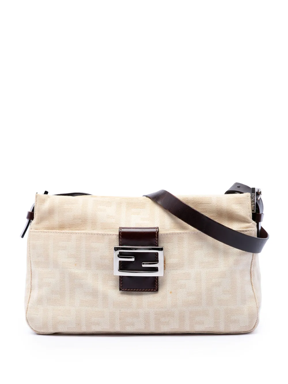 Fendi Pre-Owned 20th Century Zucca Schultertasche aus Canvas - Nude