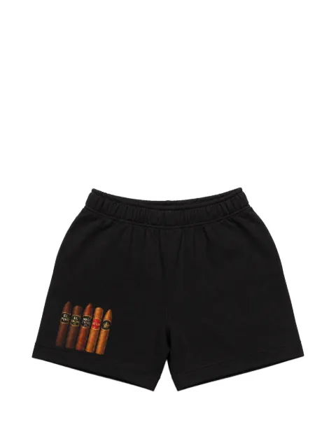 Melt cigar-print cotton shorts