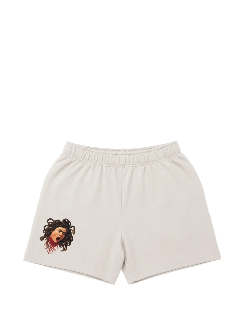 Melt graphic-print track shorts - Nude