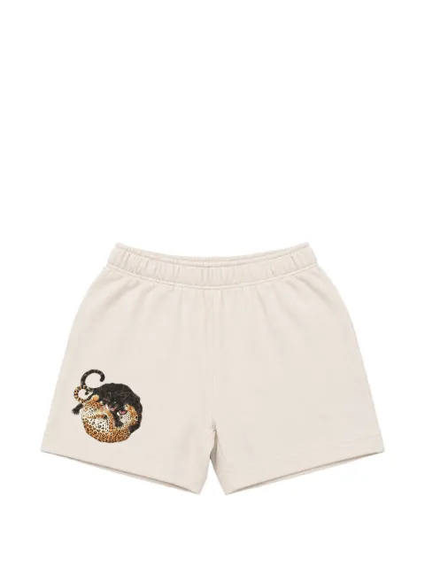 Melt graphic-print cotton shorts