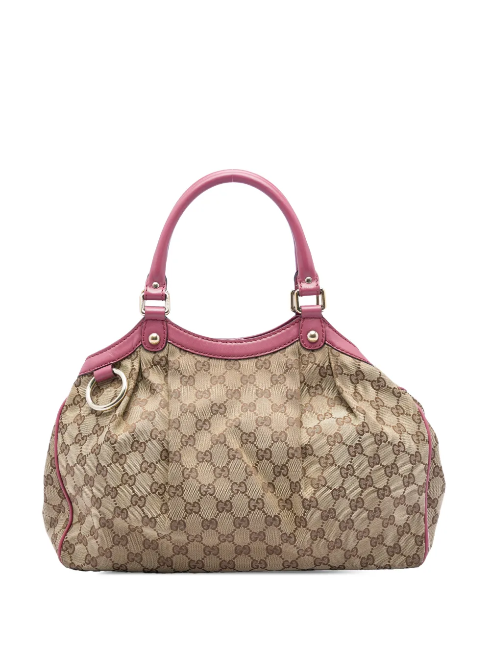 Gucci Pre-Owned 2016-2026 mittelgroße Sukey Tote Bag aus GG-Canvas - Rosa