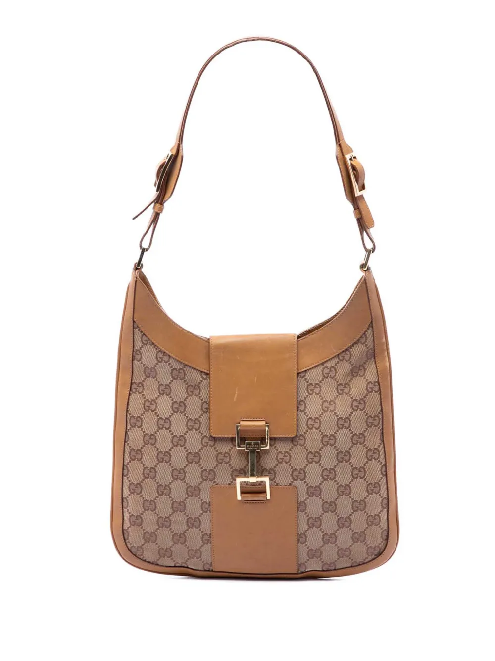 Gucci Pre-Owned 2000-2015 Jackie Schultertasche aus GG-Canvas - Nude