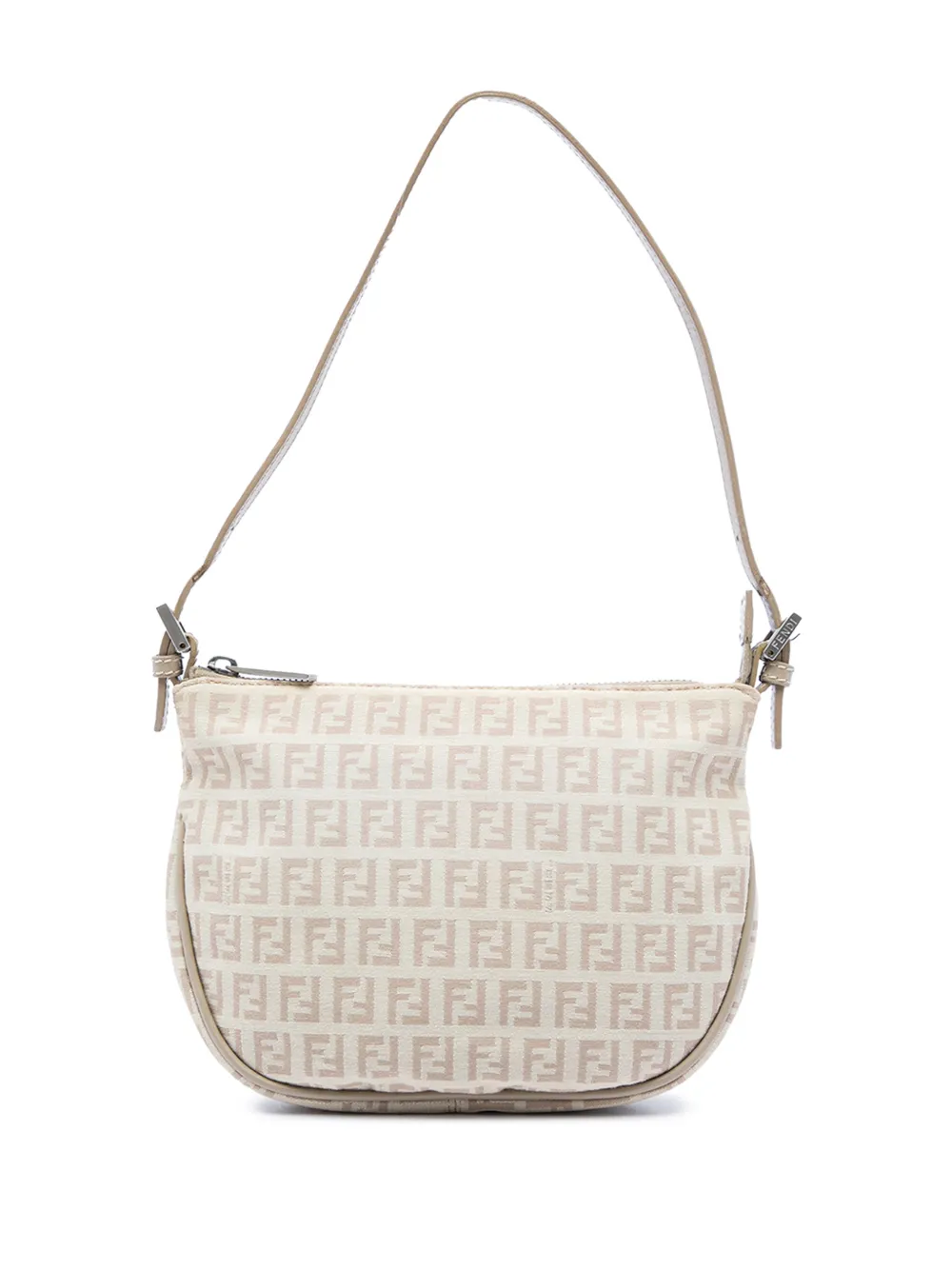Fendi Pre-Owned 2000-2010 Zucchino Canvas shoulder bag - Neutrals