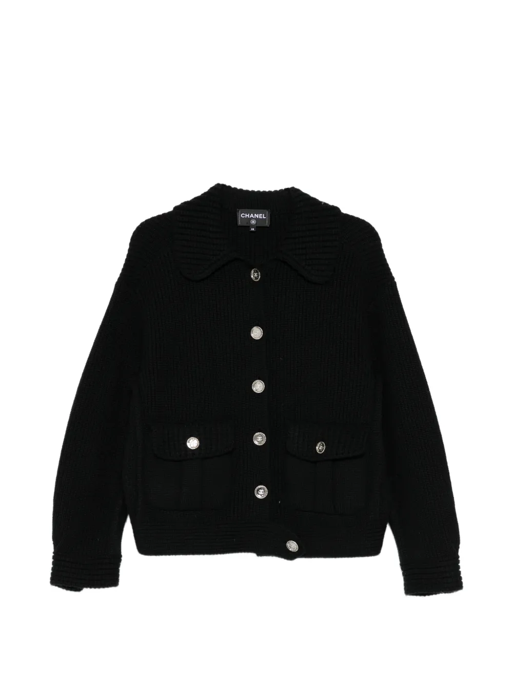 CHANEL Pre-Owned CC-button cardigan - Schwarz