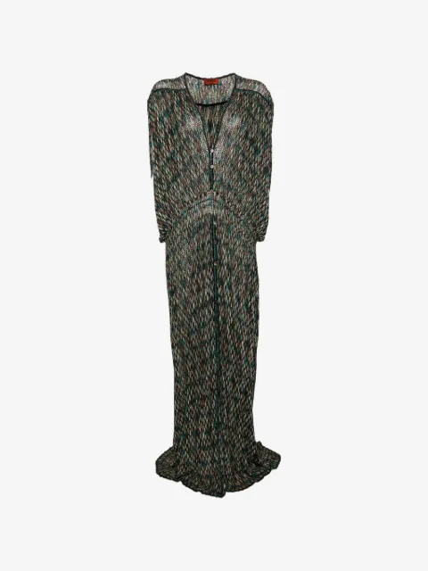 Missoni Pre-Owned zigzag-pattern maxi dress