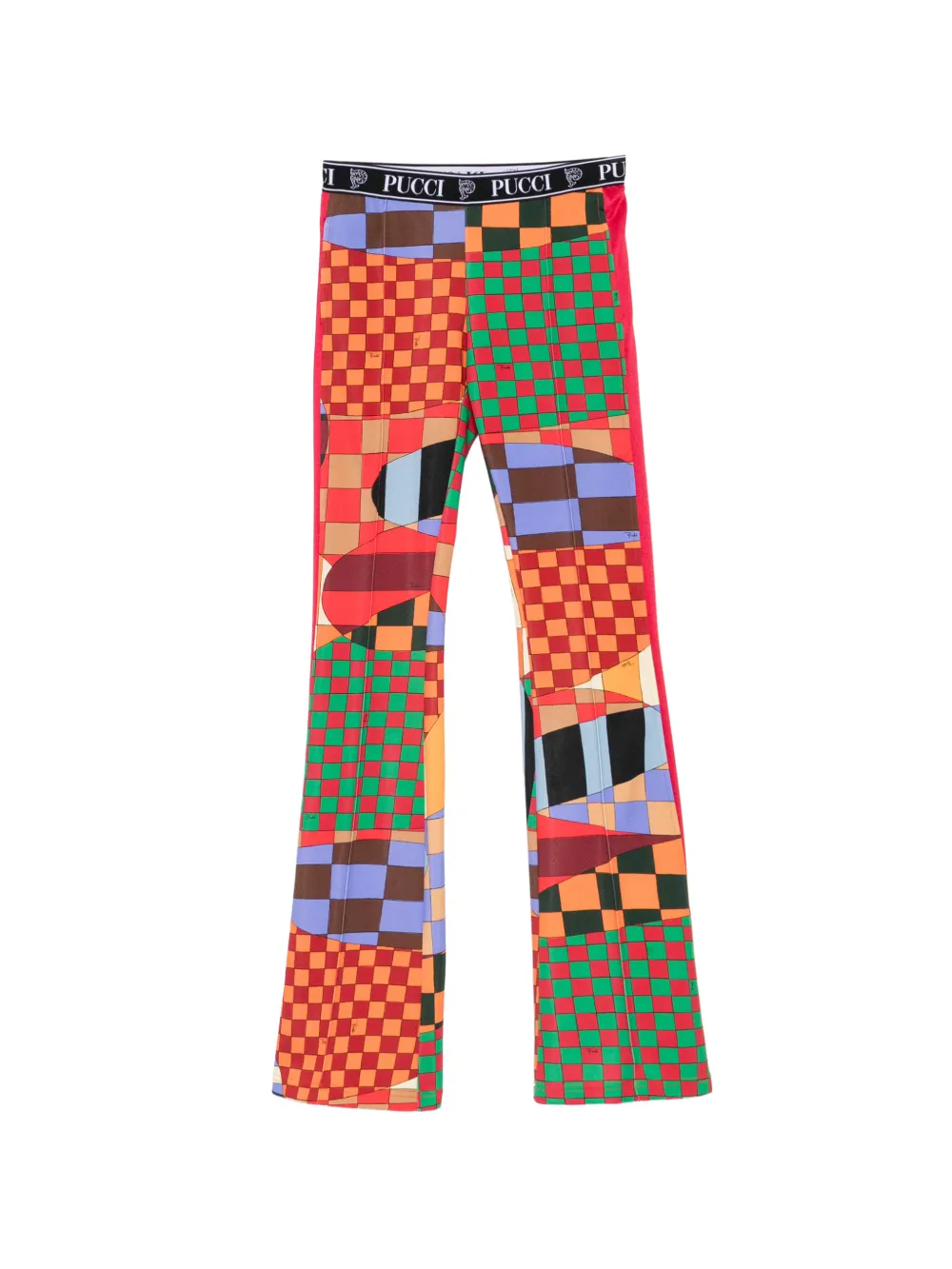 Pre-owned Pucci Giardino-pattern Trousers In Red