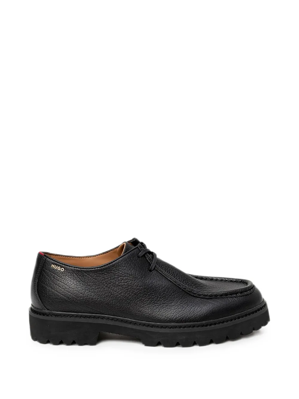 HUGO Derby-Schuhe mit Profilsohle - Schwarz