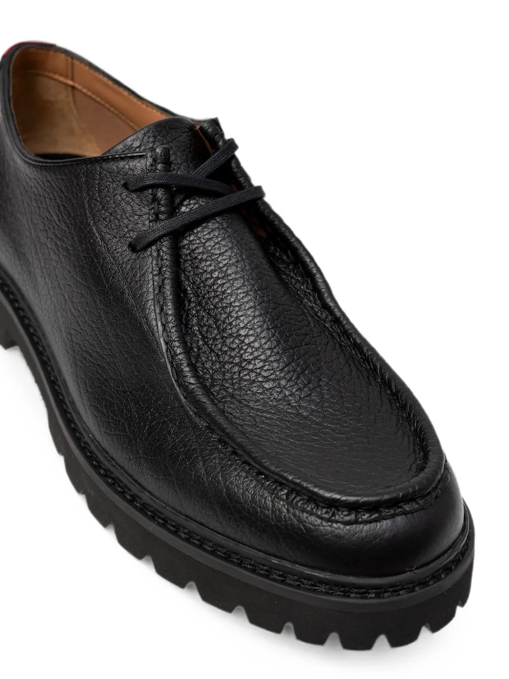 HUGO lug-sole derby shoes Zwart