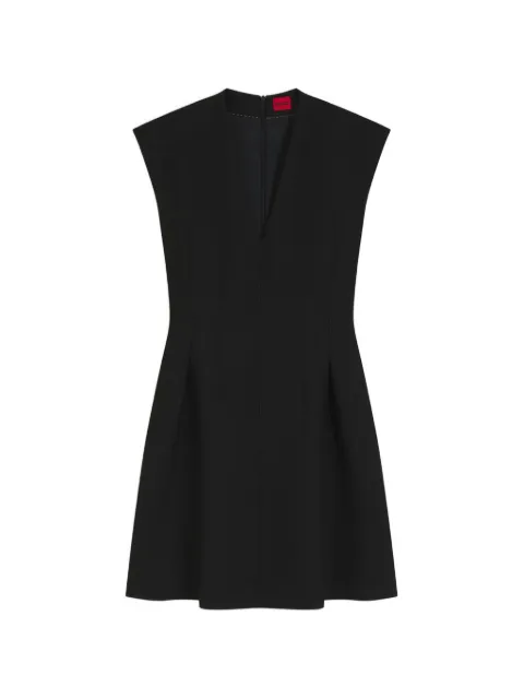 HUGO Kaytra cap-sleeve dress with pleat details