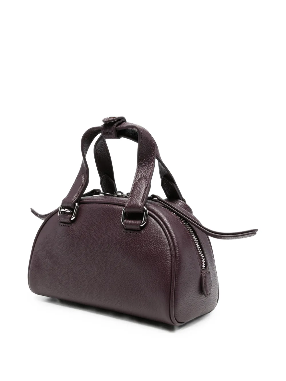 Diesel 1DR mini-tas van leer met textuur Bruin