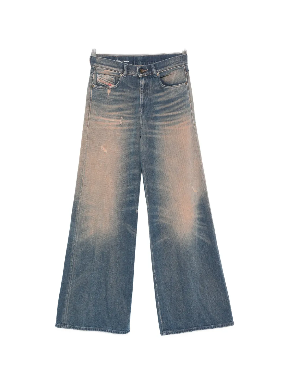 Diesel faded distressed-effect jeans - Blu