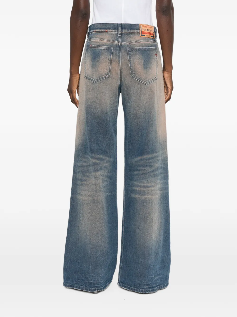 Diesel Jeans met vervaagd effect Blauw
