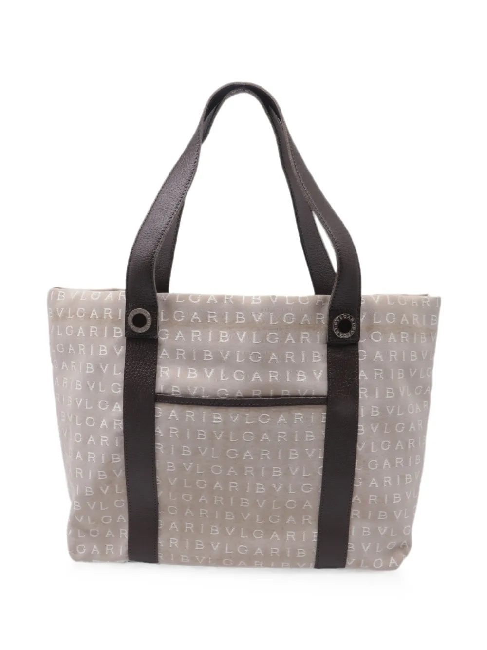 Bvlgari 2000-2010s Logo Mania tote bag - Nude