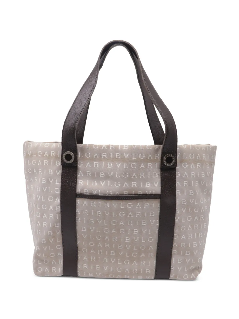 Bvlgari 2000-2010s Logo Mania tote bag - Nude