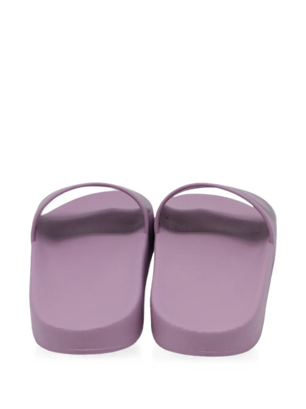 Pre-owned Ferragamo Groovy Gancini Slide Sandals In Purple