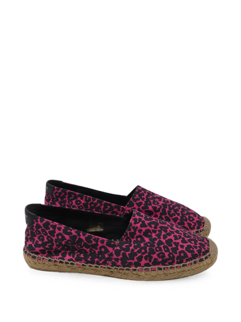 Saint Laurent Pre-Owned Animal-print Signature espadrilles - Rosa