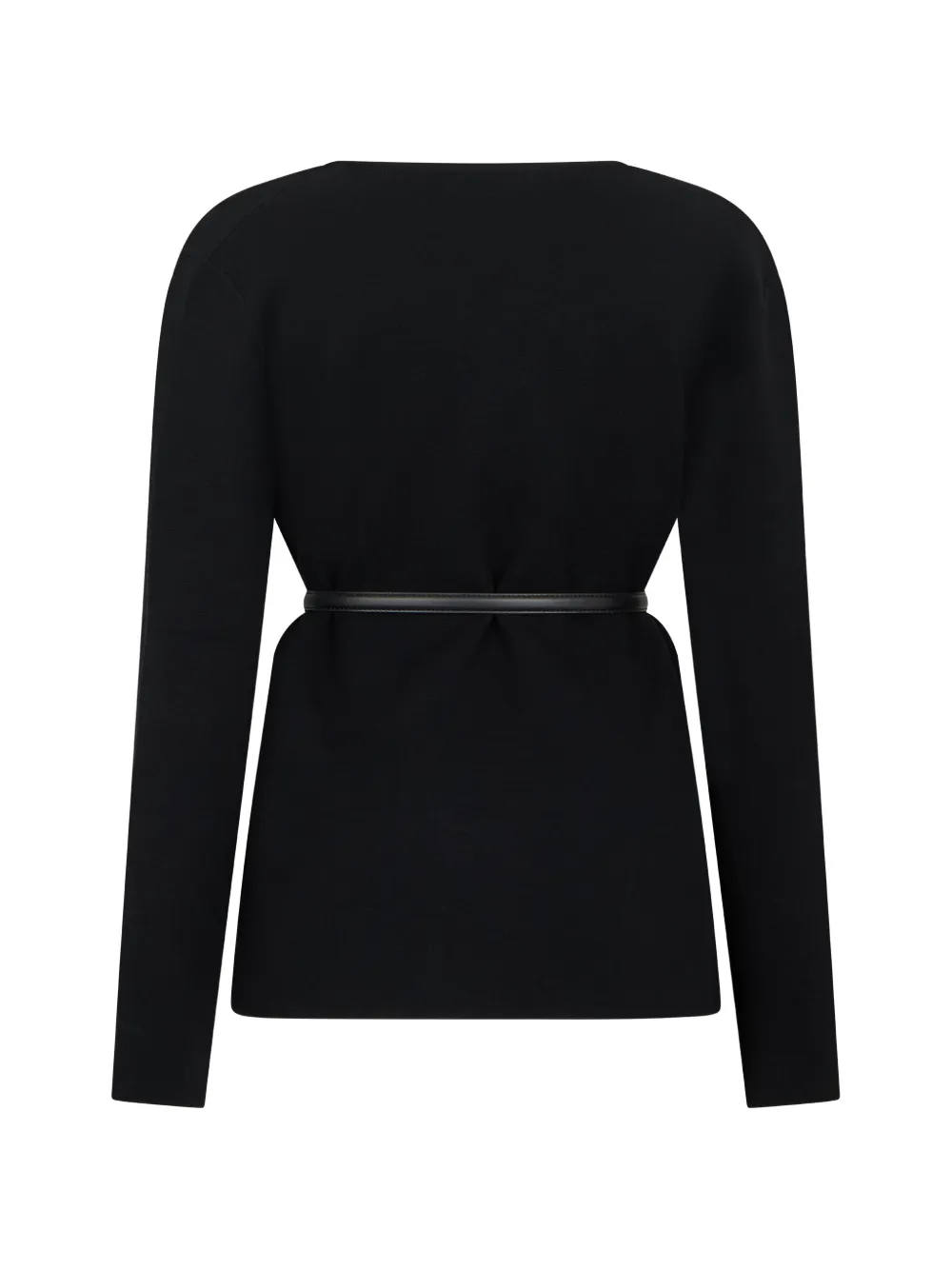 Max Mara belted open-front cardigan Zwart