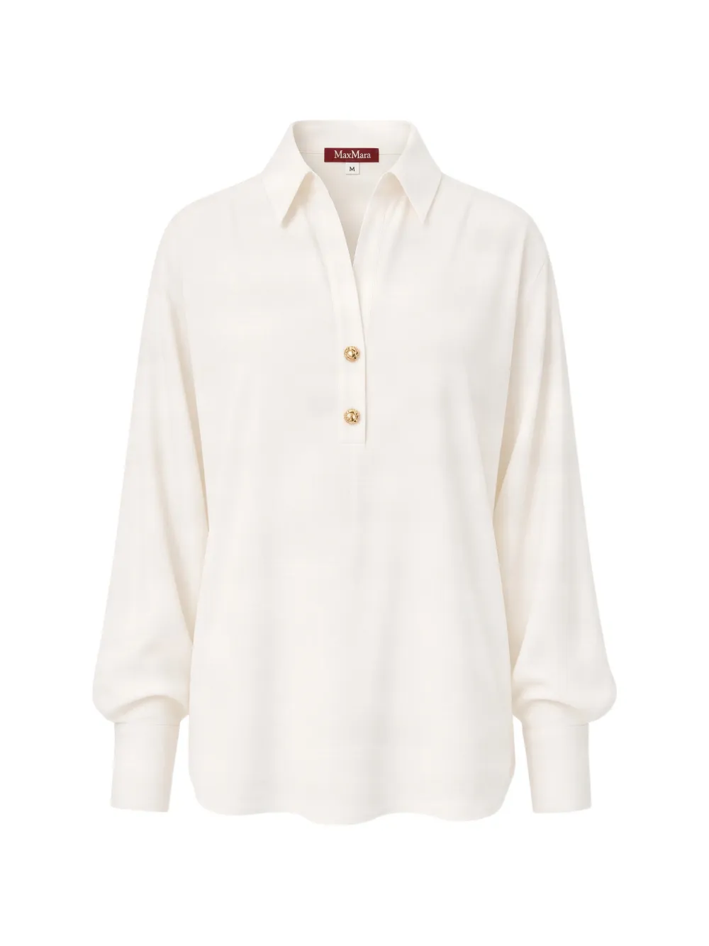 Max Mara button-detailed silk shirt