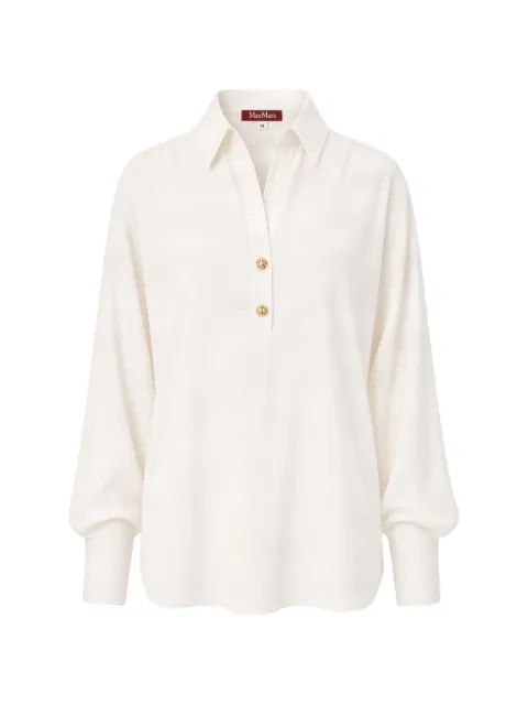 Max Mara button-detailed silk shirt