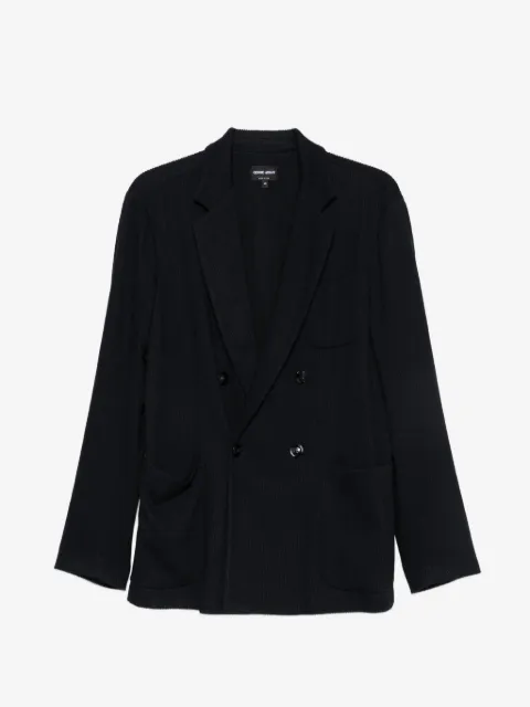 Giorgio Armani blazer a rayas diplomáticas