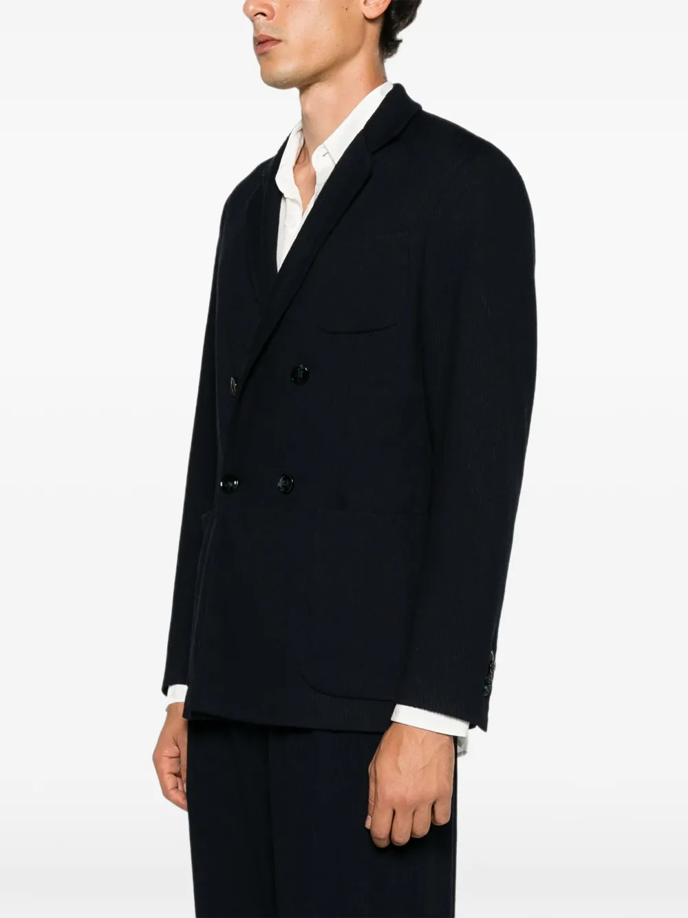 Giorgio Armani Blazer met krijtstreep Blauw