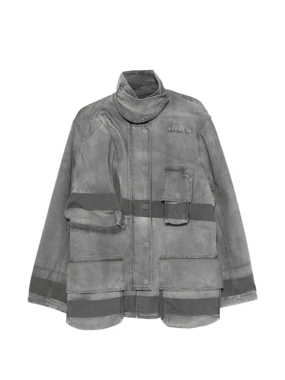 6397 Fireman multi-pocket cotton coat
