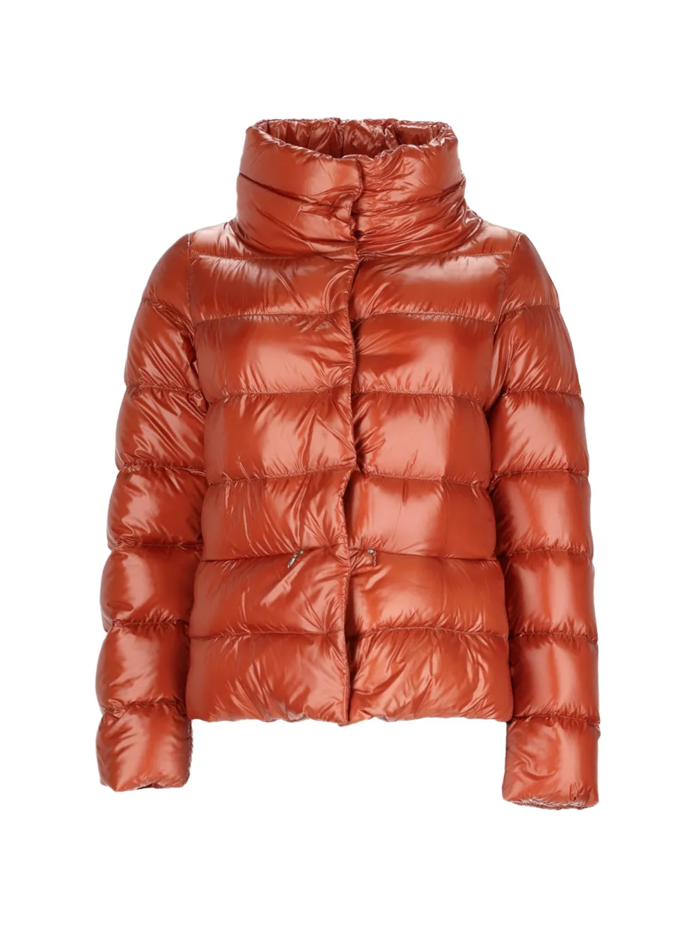 Herno quilted funnel-neck puffer jacket - Orange