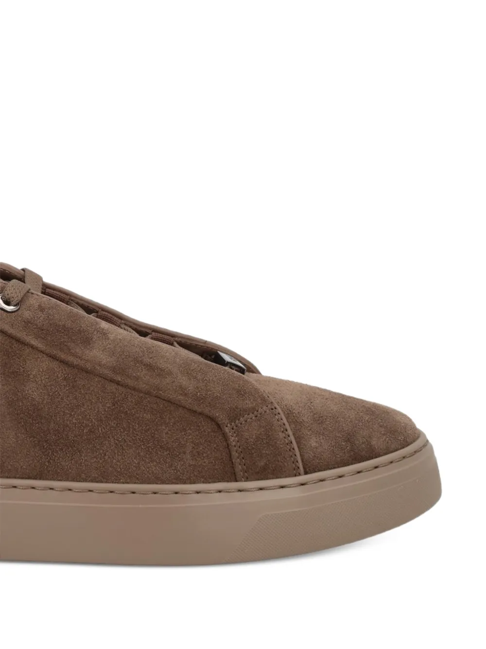BOSS Gary trainers in suede Bruin