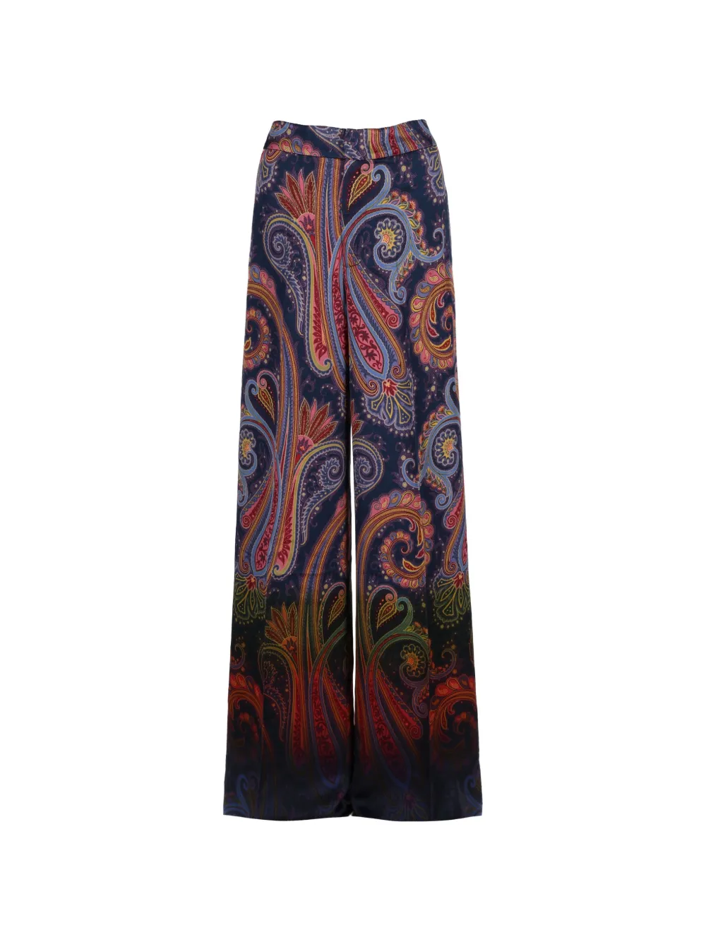 ETRO paisley-print wide-leg trousers - Blu