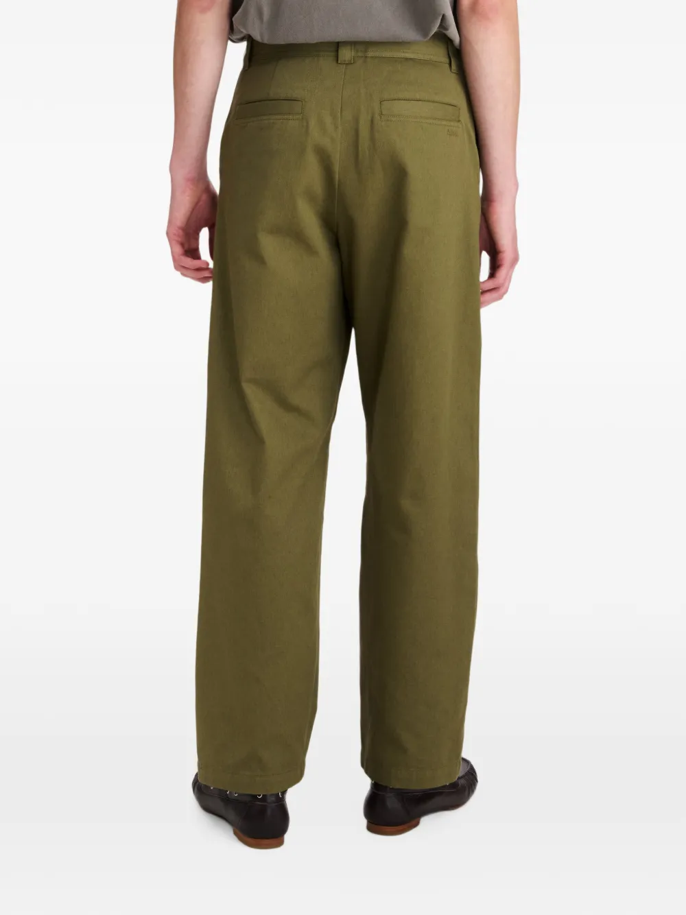 A.P.C. Katoenen straight broek Groen