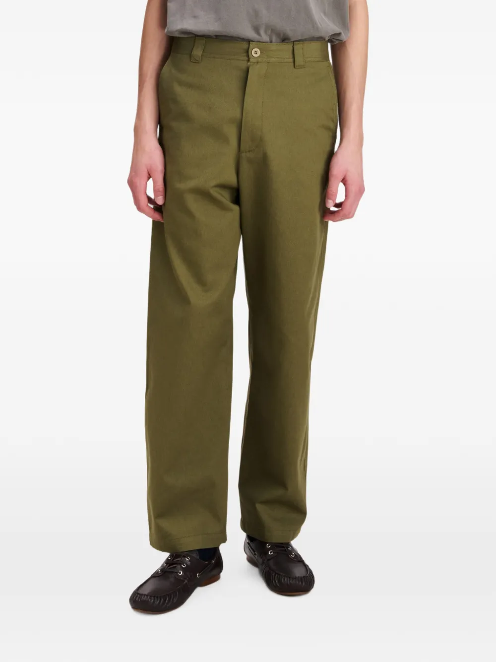 A.P.C. Katoenen straight broek Groen