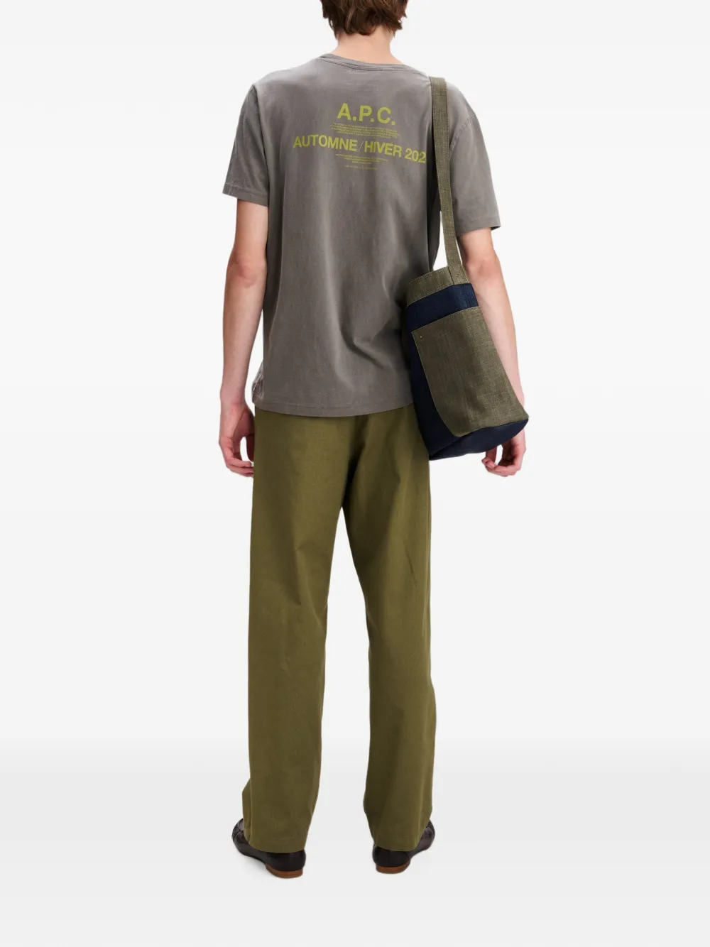 A.P.C. Katoenen straight broek Groen
