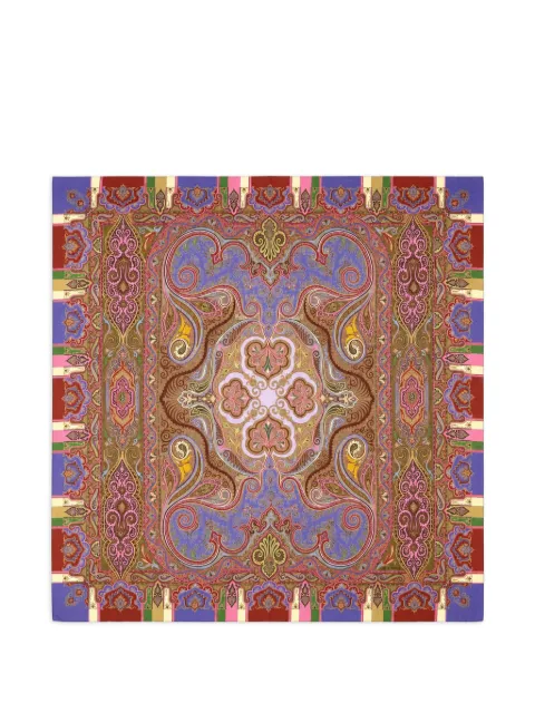 ETRO foulard en soie imprimé bandana