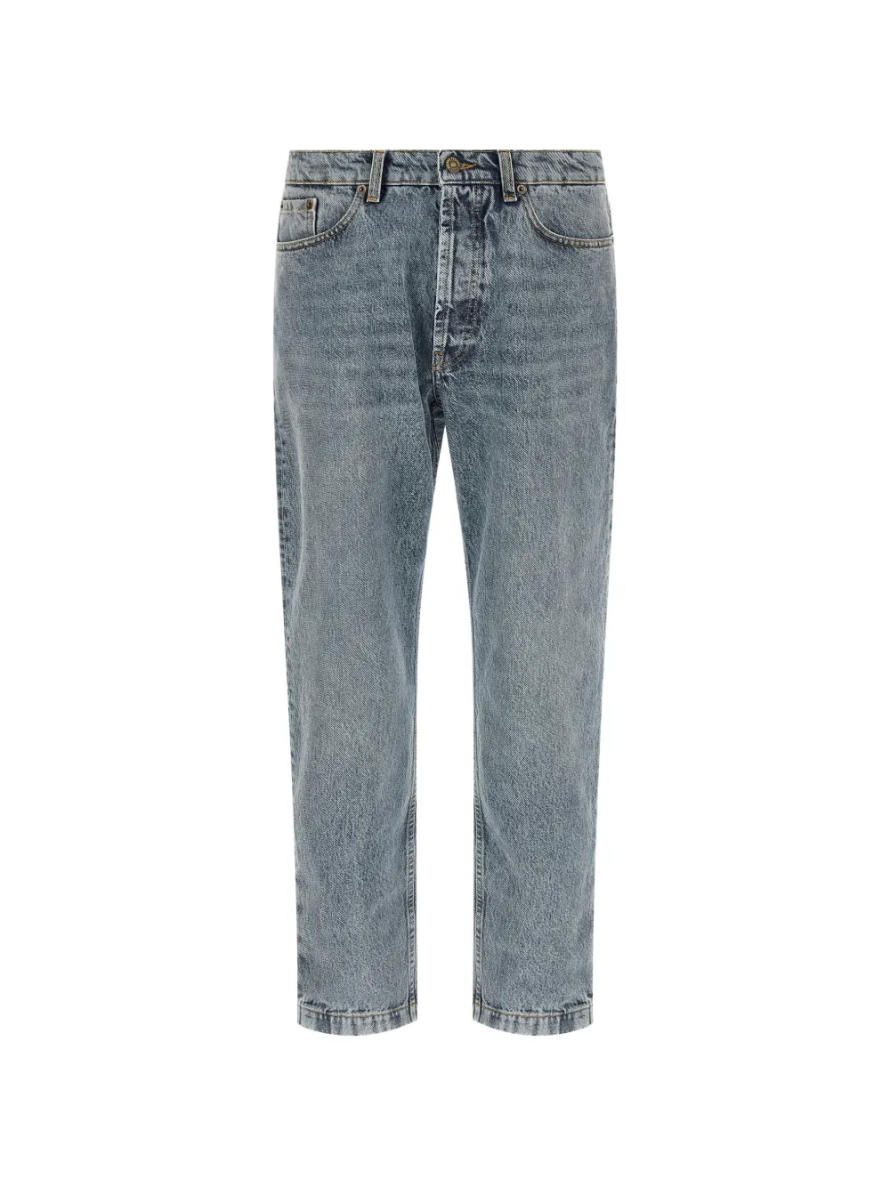 Riviera stone-washed tapered-leg jeans - Blu