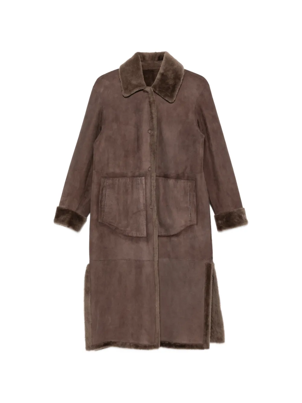 Manzoni 24 long-sleeves coat - Braun