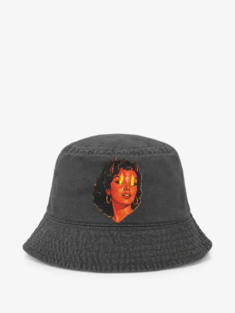 Melt graphic-print bucket hat