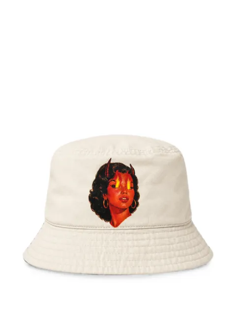 Melt graphic-print bucket hat