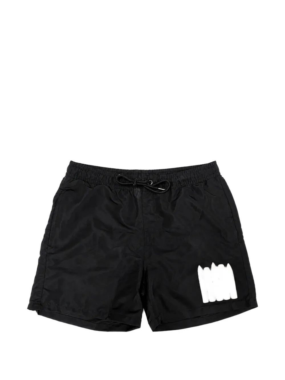 Melt Drawstring-waist Swim Shorts In Black