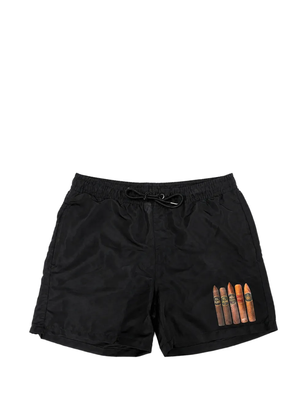 Melt drawstring-waist swim shorts - Nero